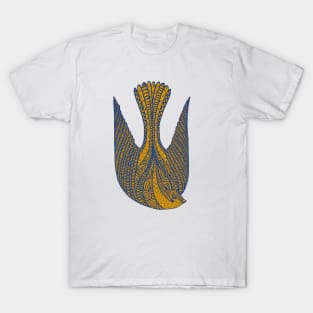 Cute yellow love bird in the air T-Shirt